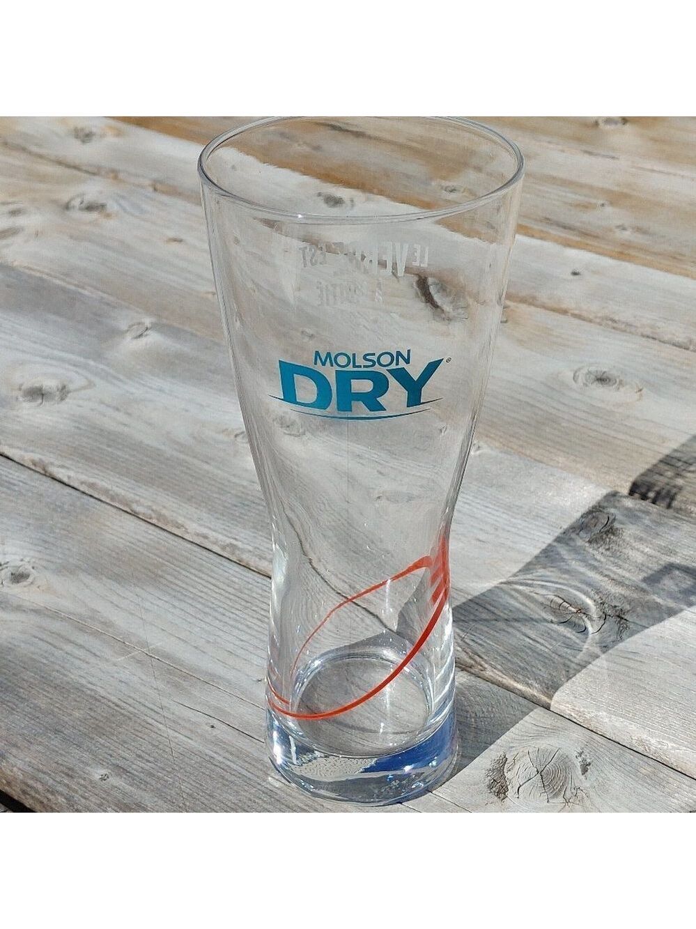 Vintage Molson Dry Beer Glass Pint